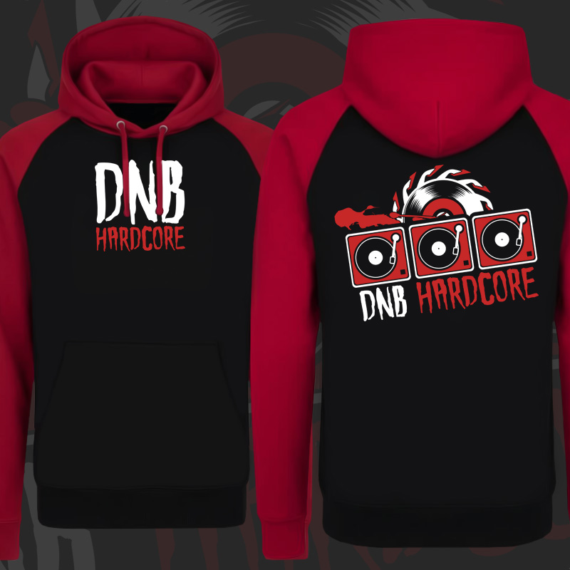 Mikina dnb, drum and bass klokanka