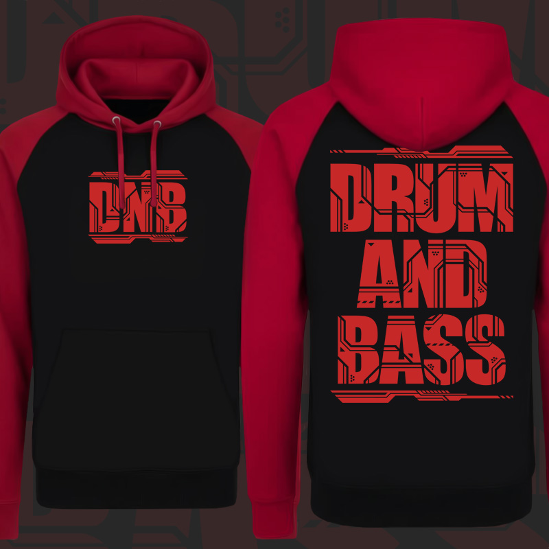 Mikina dnb, drum and bass klokanka