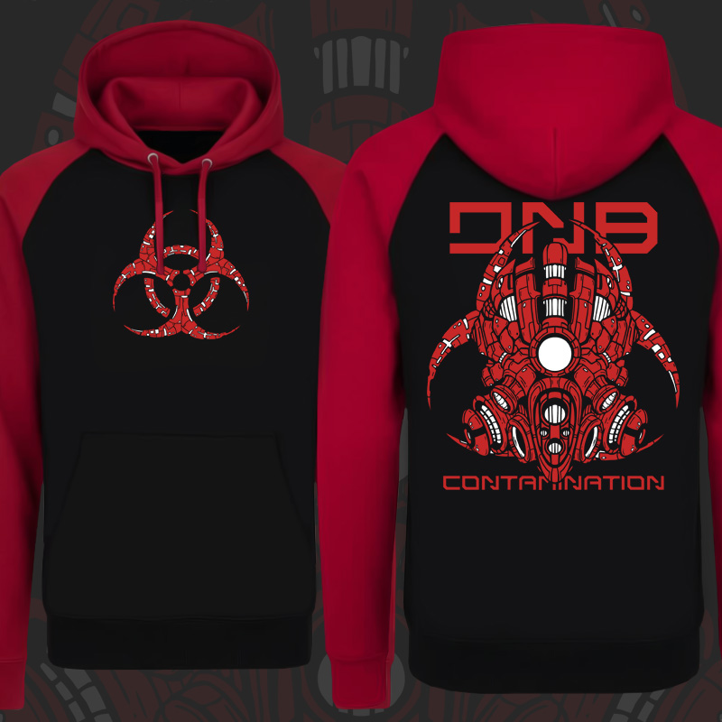 Mikina dnb, drum and bass klokanka