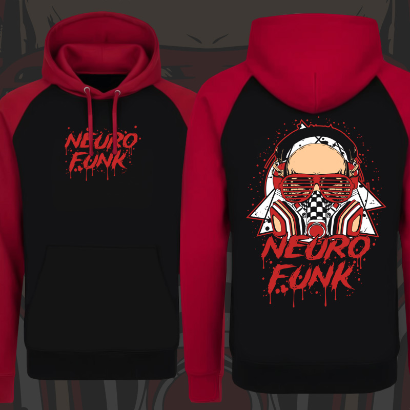 Mikina dnb, drum and bass klokanka