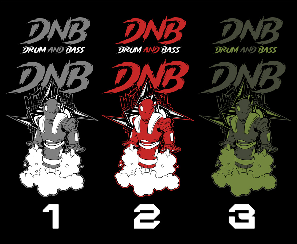 Mikina dnb, drum and bass klokanka