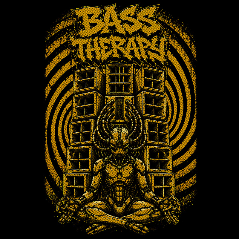 Tričko tekno pánské Bass therapy