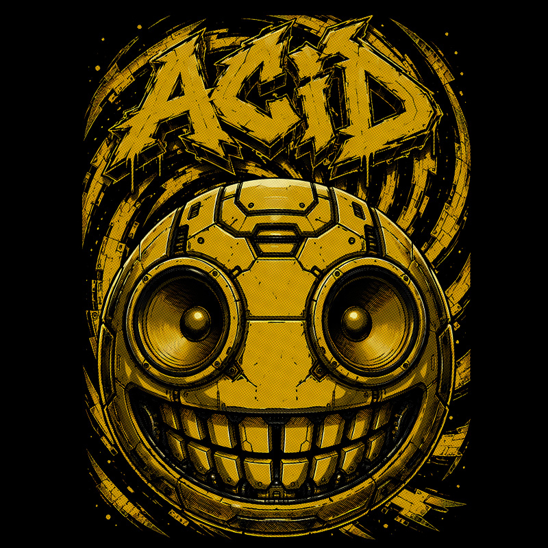 Tričko tekno pánské Acid