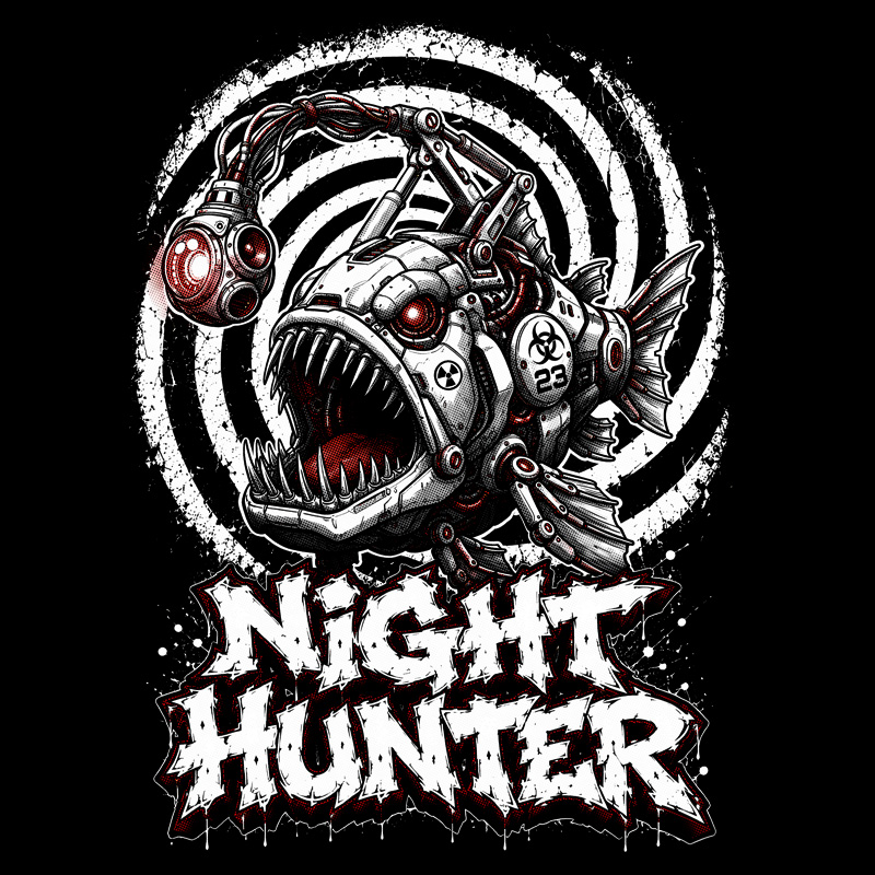Tričko tekno pánské Night hunter