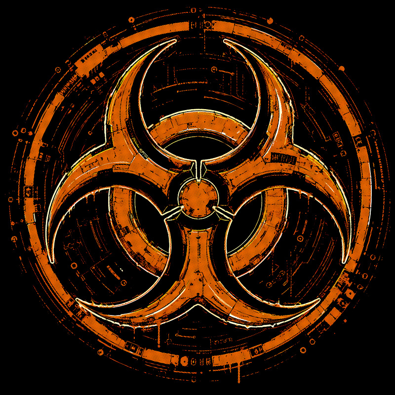Tričko tekno pánské Biohazard