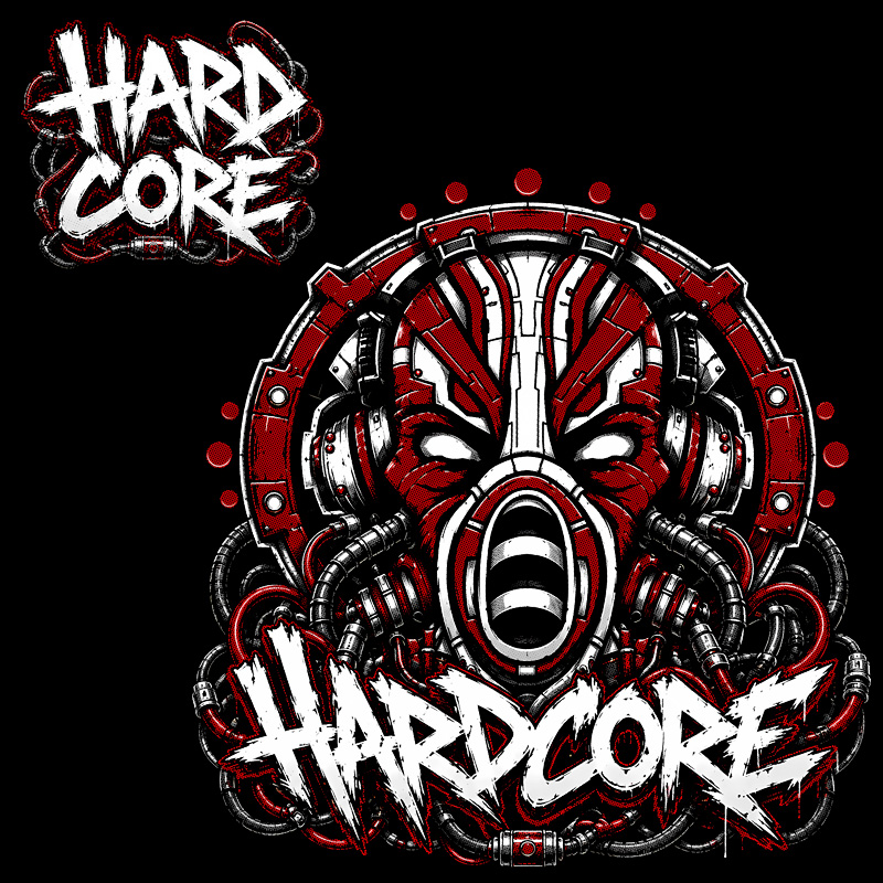 Tričko tekno pánské Hardcore