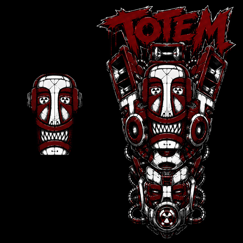 Tričko tekno pánské Totem