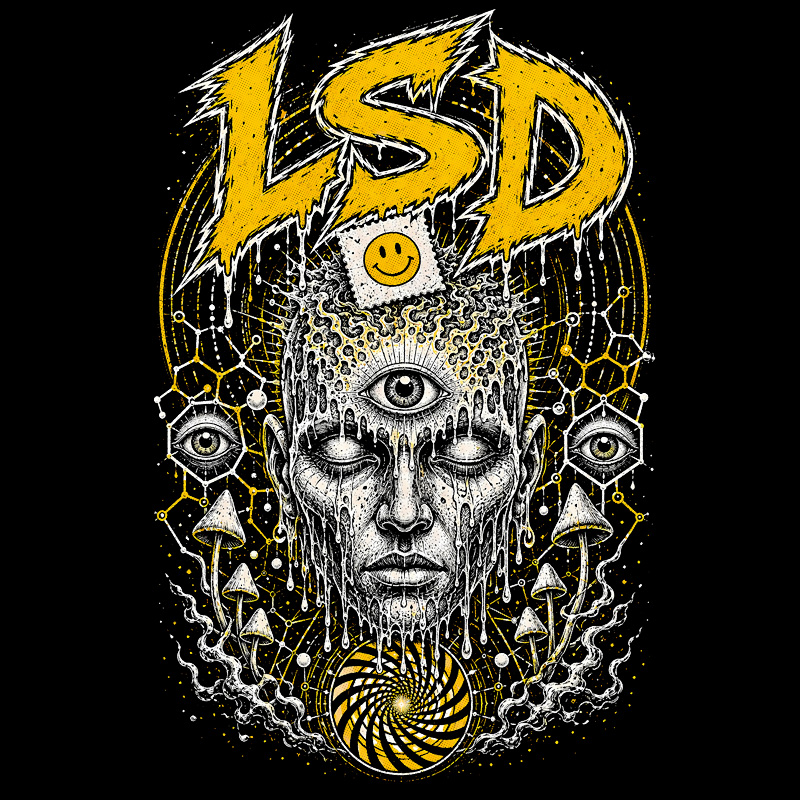 Tričko tekno pánské LSD