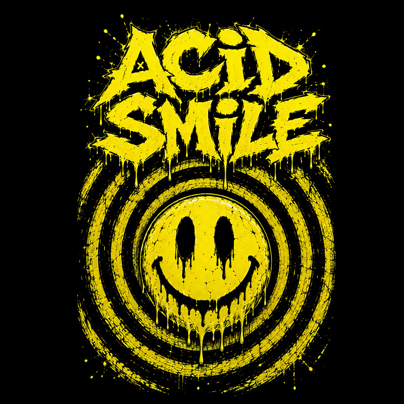 Tričko tekno pánské Acid smile