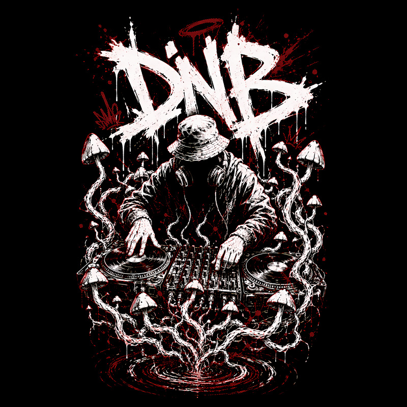 Tričko dnb, drum and bass pánské