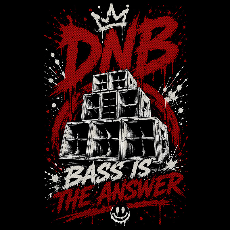 Tričko dnb, drum and bass pánské
