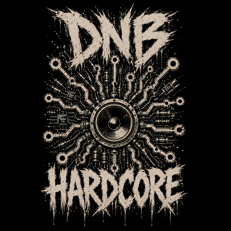 Tričko dnb, drum and bass pánské