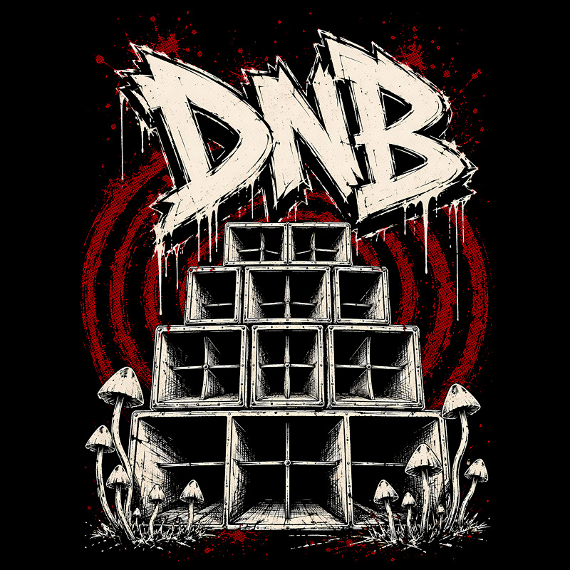 Tričko dnb, drum and bass pánské