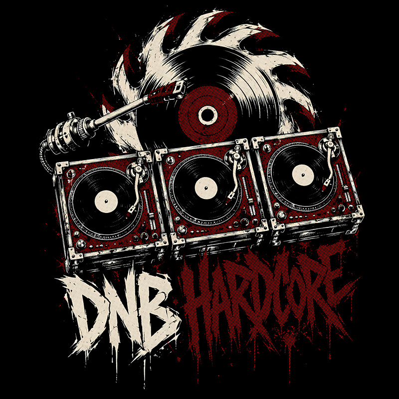 Tričko dnb, drum and bass pánské
