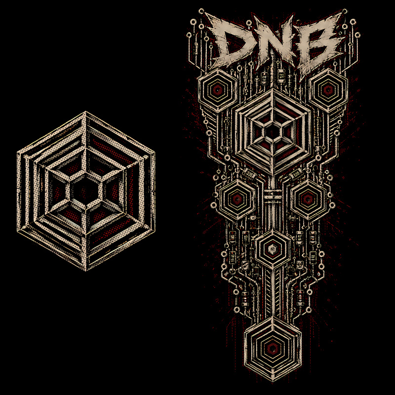 Tričko dnb, drum and bass pánské