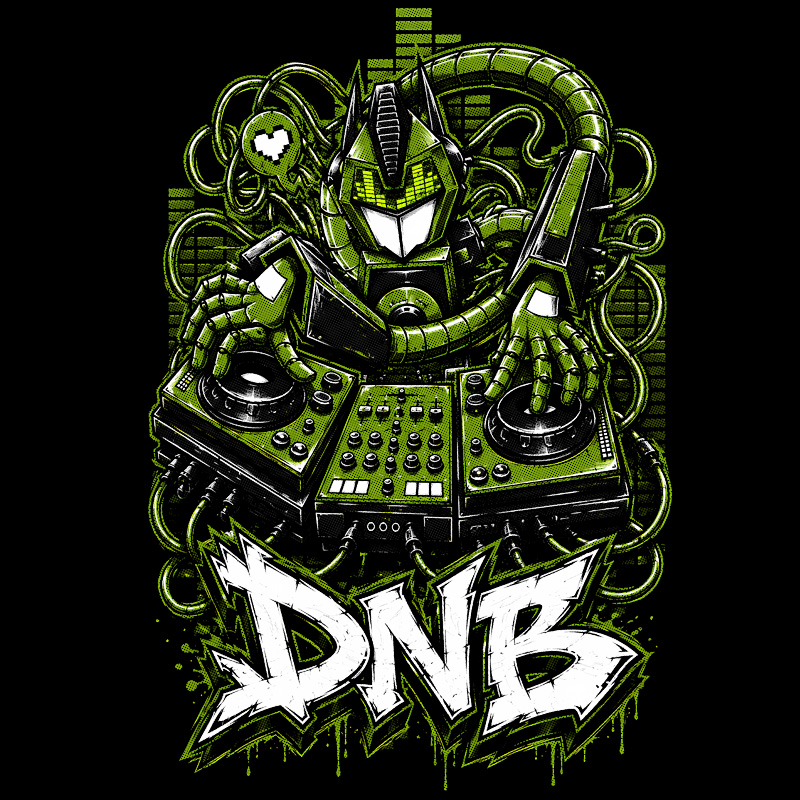 Tričko dnb, drum and bass pánské