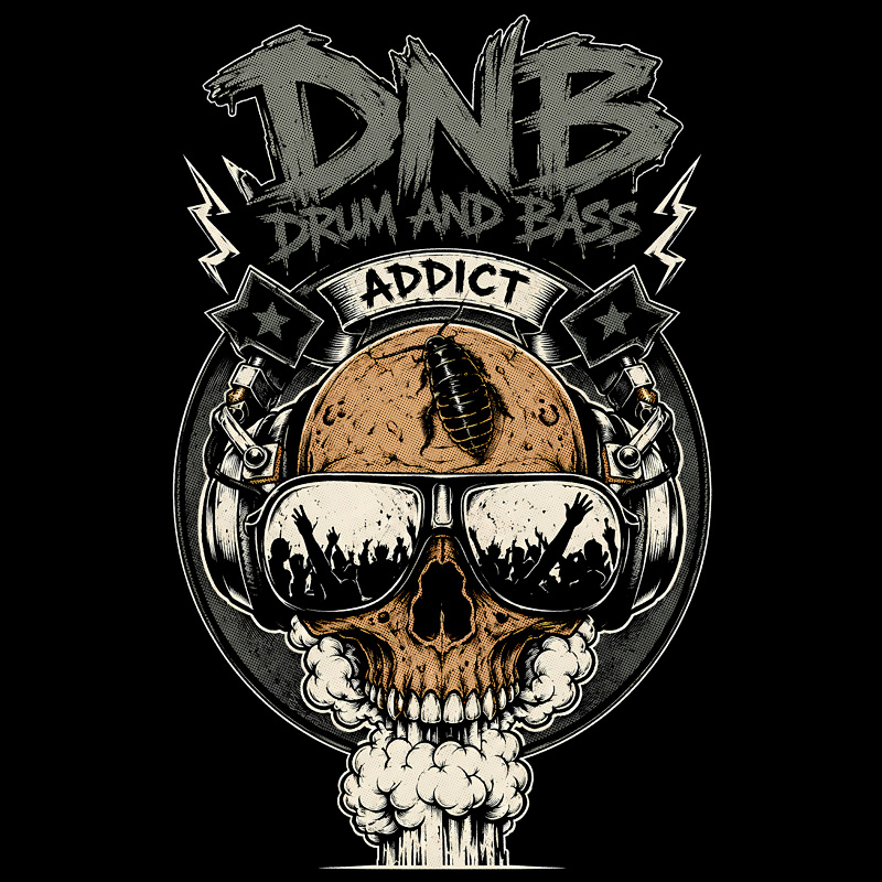 Tričko dnb, drum and bass pánské