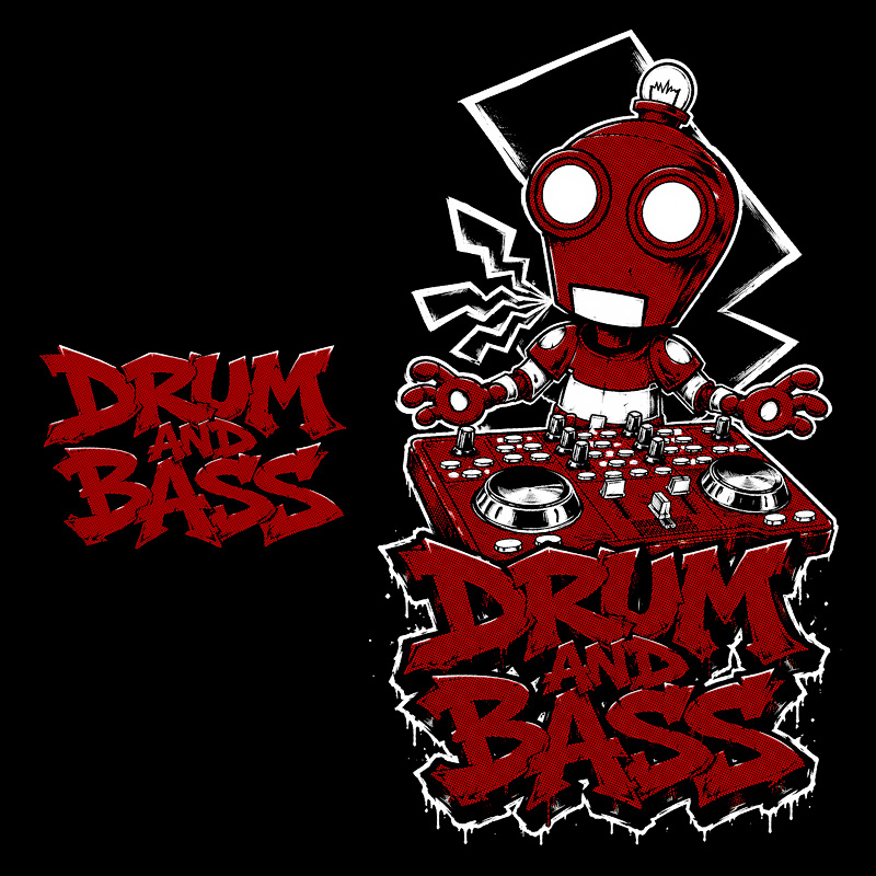 Tričko dnb, drum and bass pánské