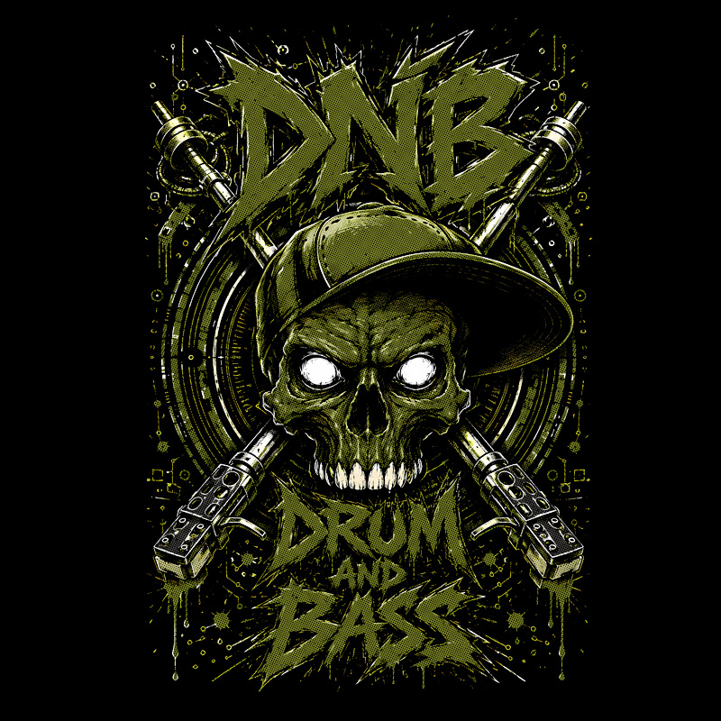 Tričko dnb, drum and bass pánské