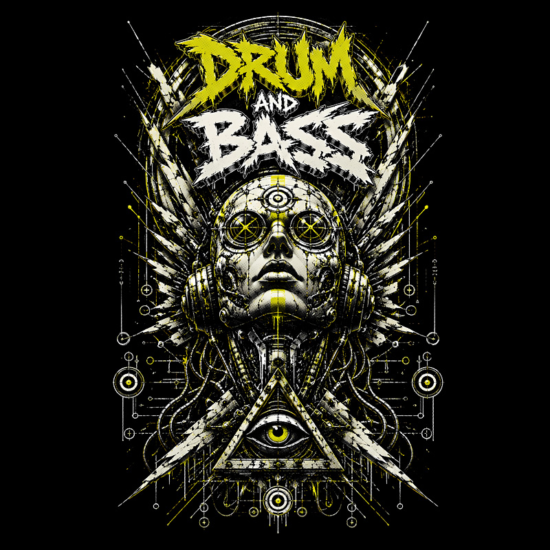 Tričko dnb, drum and bass pánské