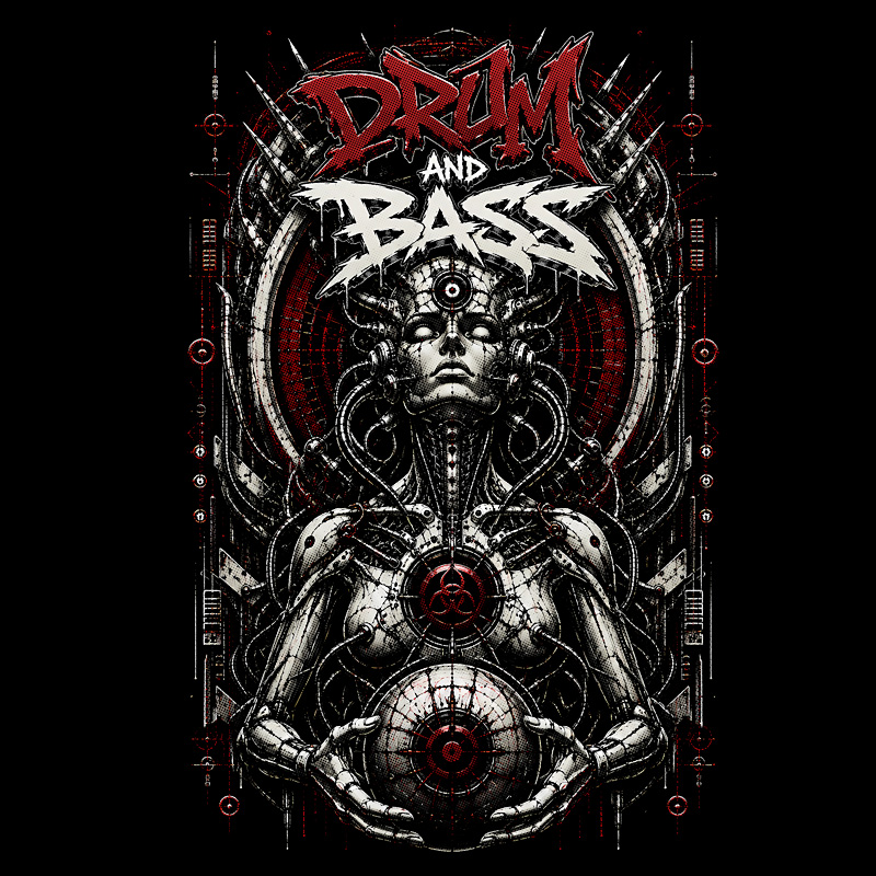 Tričko dnb, drum and bass pánské
