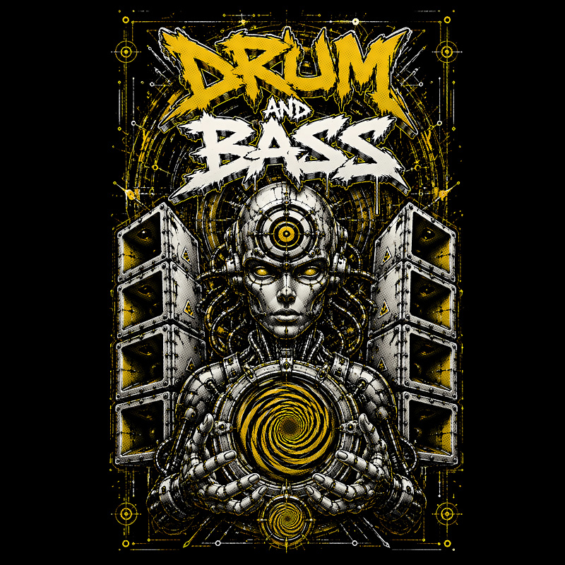 Tričko dnb, drum and bass pánské
