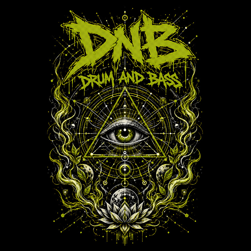 Tričko dnb, drum and bass pánské