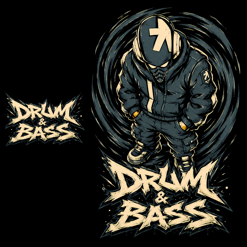 Tričko dnb, drum and bass pánské