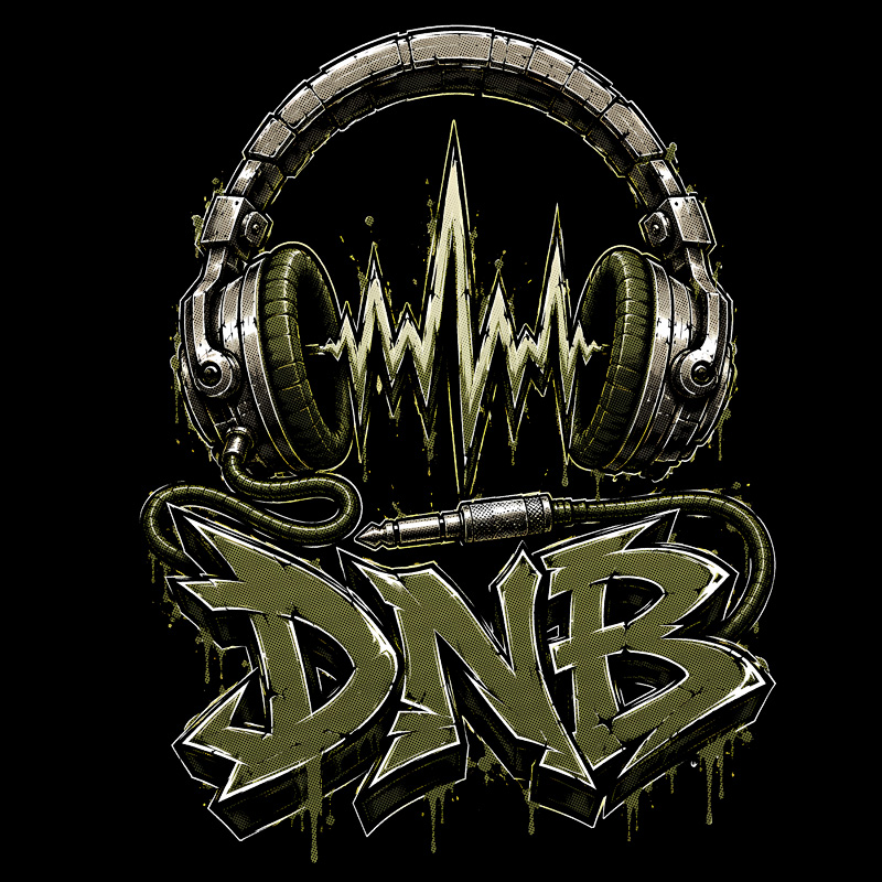 Tričko dnb, drum and bass pánské