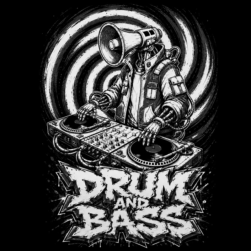 Tričko dnb, drum and bass pánské