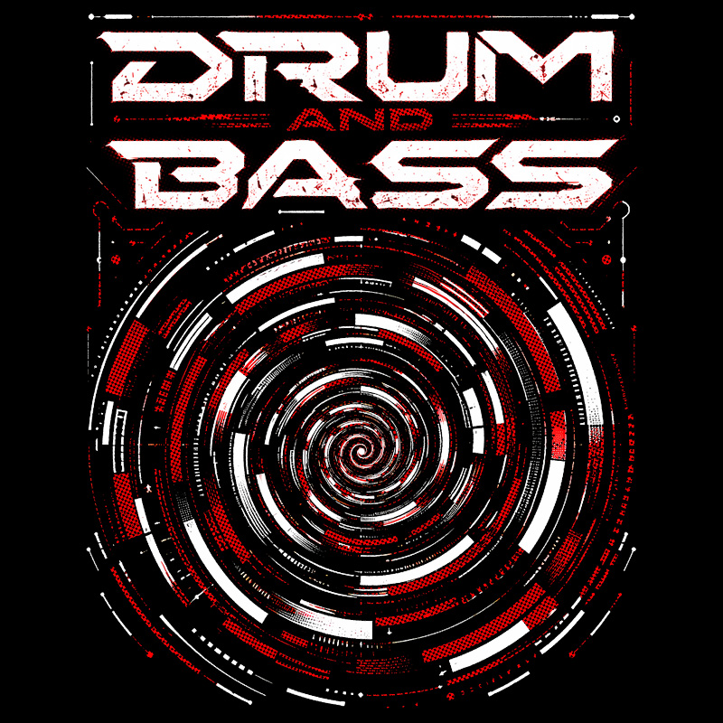 Tričko dnb, drum and bass pánské