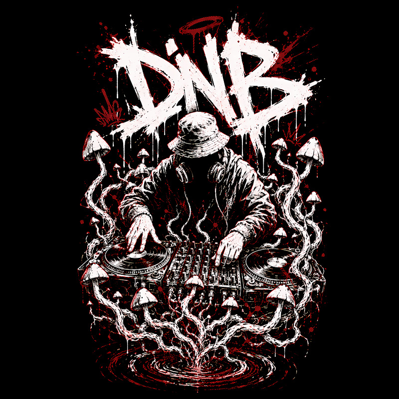 Tričko dnb, drum and bass pánské