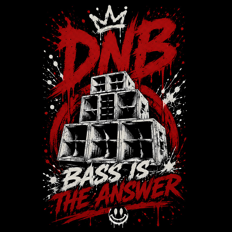 Tričko dnb, drum and bass pánské
