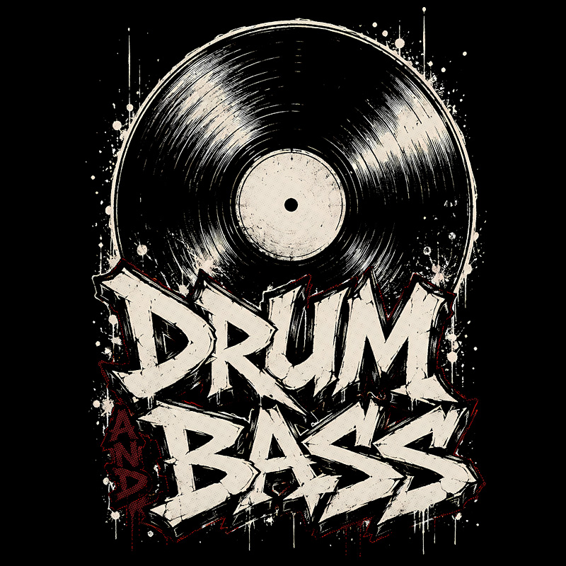 Tričko dnb, drum and bass pánské
