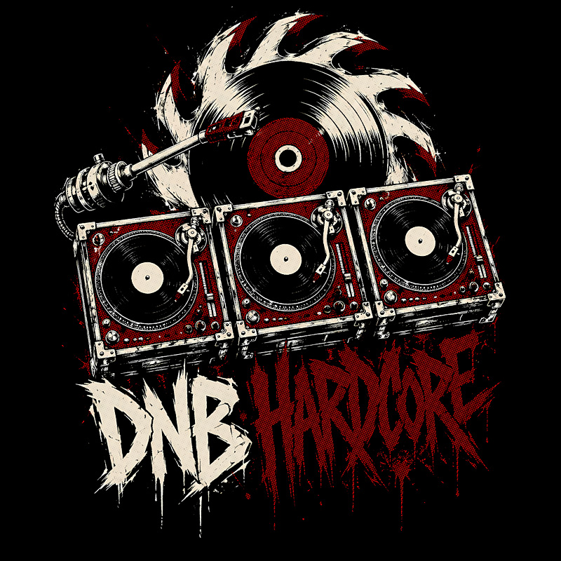 Tričko dnb, drum and bass pánské