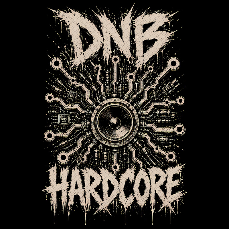 Tričko dnb, drum and bass pánské
