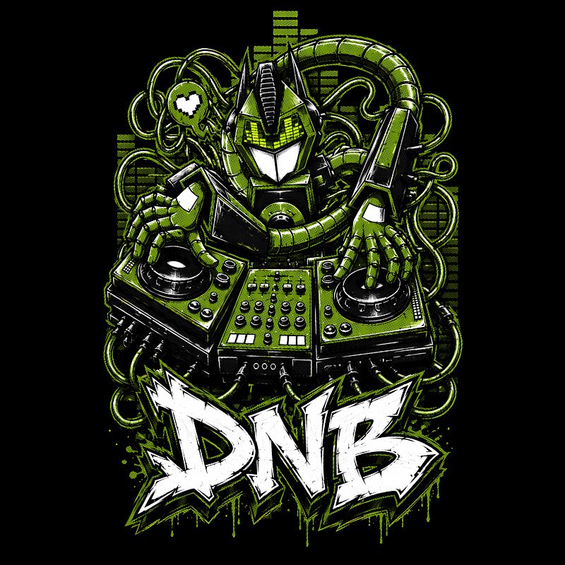 Tričko dnb, drum and bass pánské