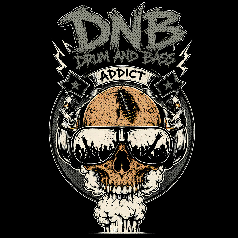 Tričko dnb, drum and bass pánské