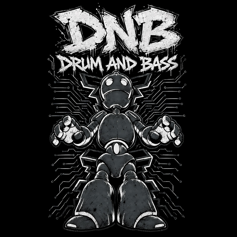 Tričko dnb, drum and bass pánské