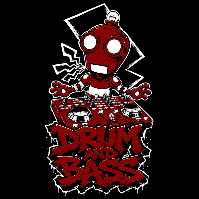 Tričko dnb, drum and bass pánské