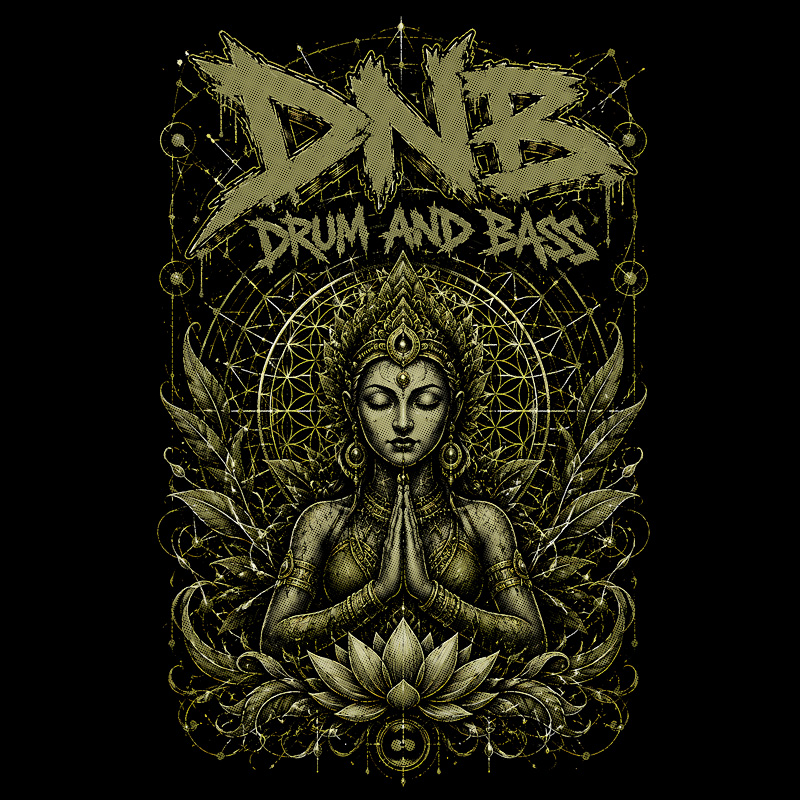 Tričko dnb, drum and bass pánské