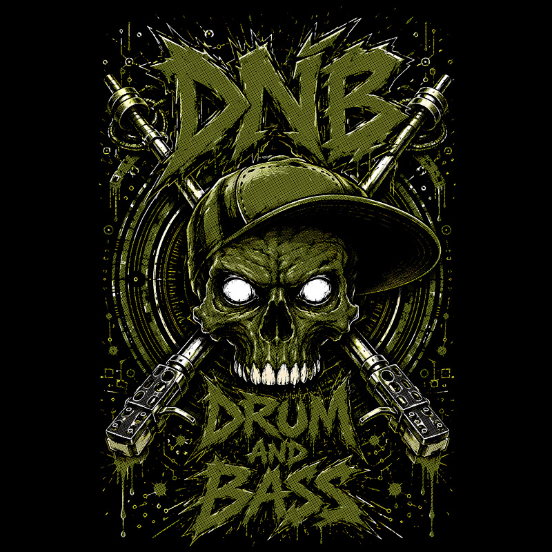 Tričko dnb, drum and bass pánské