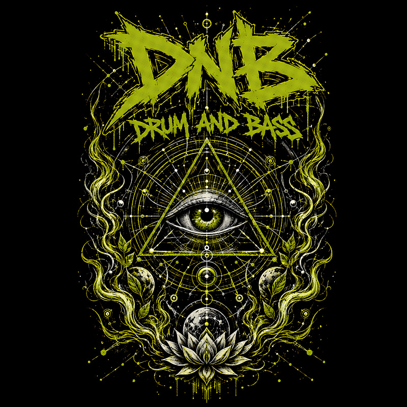 Tričko dnb, drum and bass pánské
