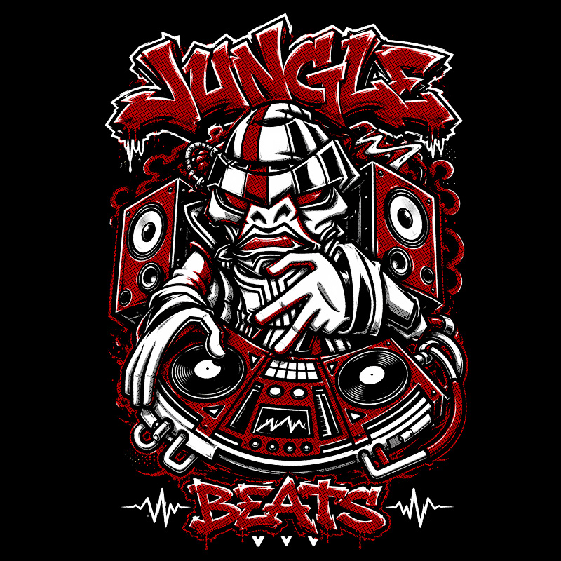 Tričko dnb, drum and bass pánské