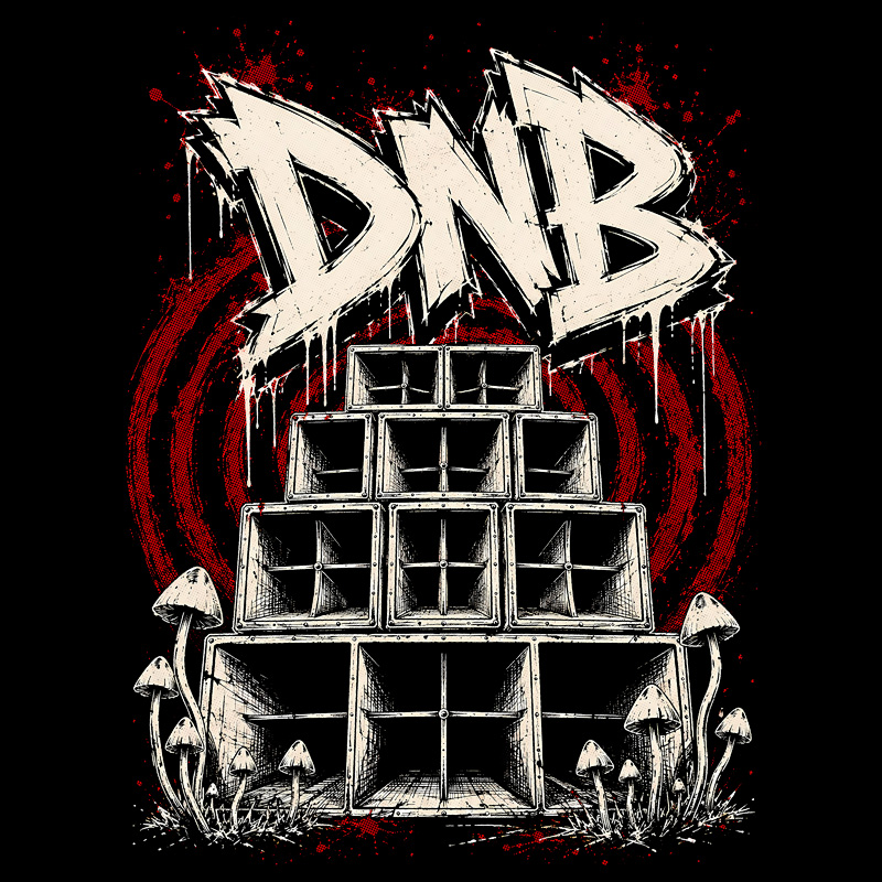 Tričko dnb, drum and bass pánské