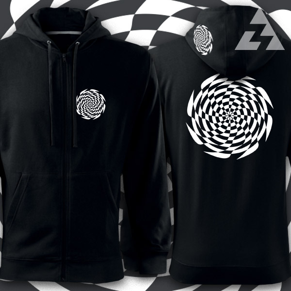 Mikina tekno na zip SPIRAL