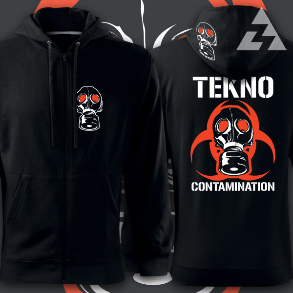 Mikina tekno na zip BIOHAZARD