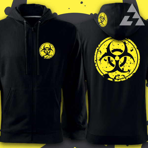 Mikina tekno na zip BIOHAZARD