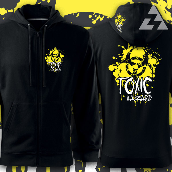 Mikina tekno na zip TOXIC