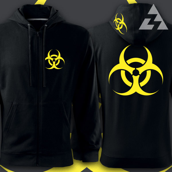 Mikina tekno na zip BIOHAZARD